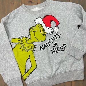 Size 6 Carter's Gray Grinch Holiday Sweatshirt